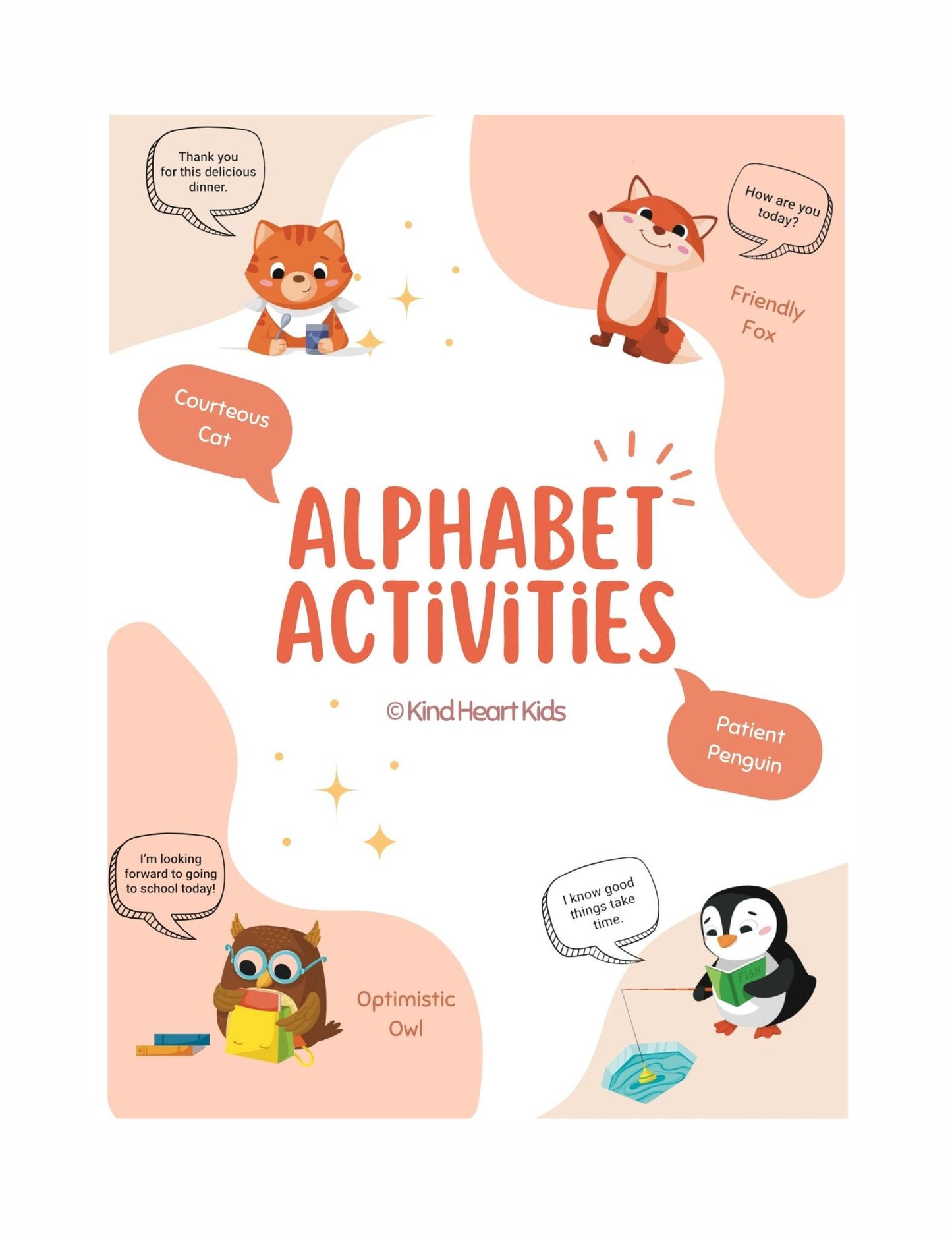 Character Building Alphabet Activities A-Z (DIGITAL)